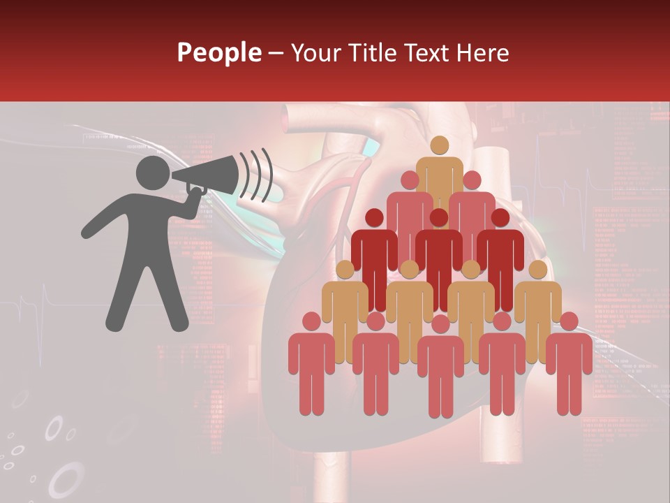 A Medical Powerpoint Presentation With A Heart PowerPoint Template