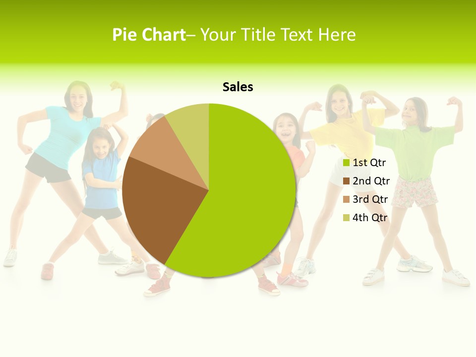 A Group Of Young Girls Standing Next To Each Other PowerPoint Template