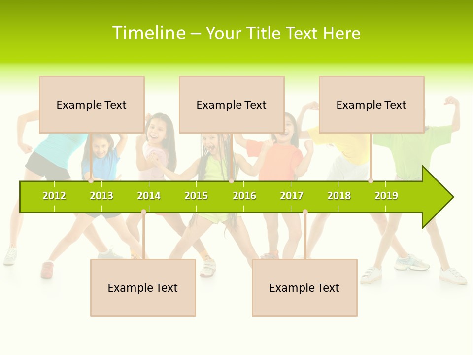 A Group Of Young Girls Standing Next To Each Other PowerPoint Template