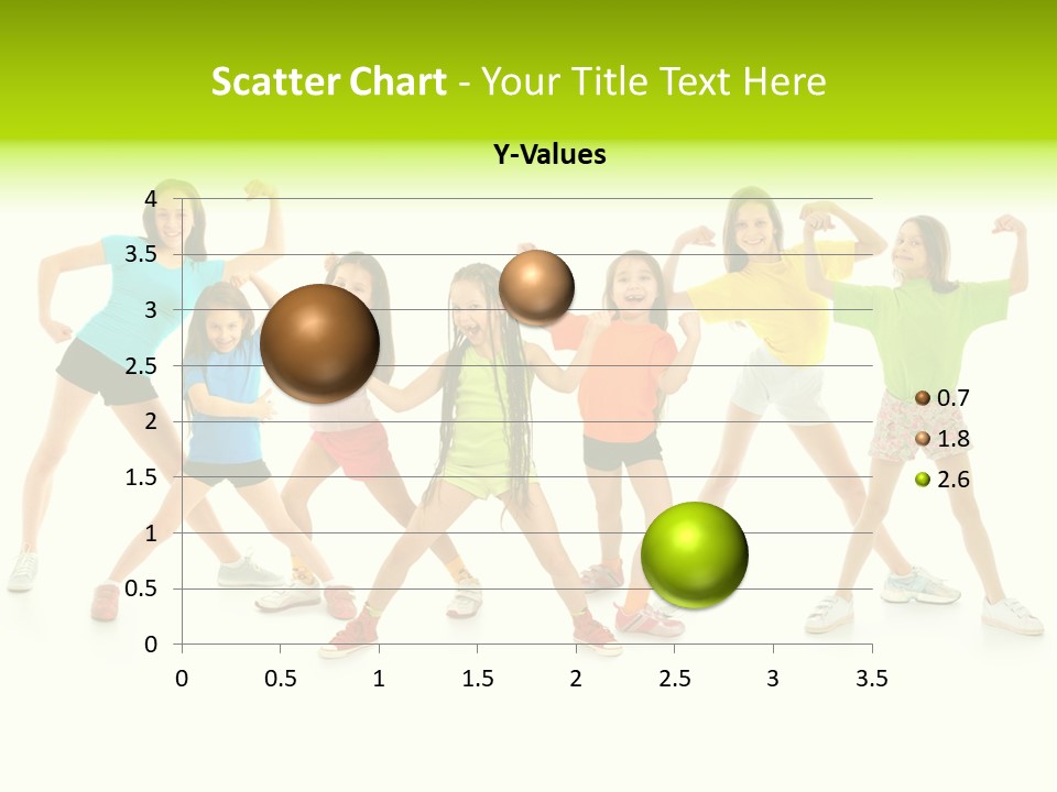 A Group Of Young Girls Standing Next To Each Other PowerPoint Template