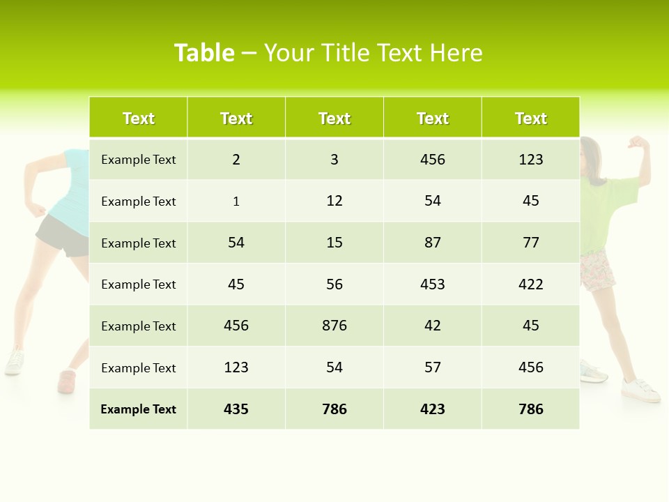 A Group Of Young Girls Standing Next To Each Other PowerPoint Template