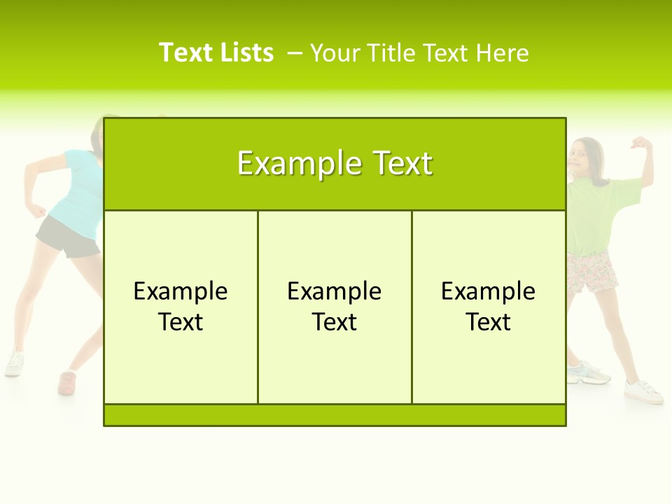 A Group Of Young Girls Standing Next To Each Other PowerPoint Template
