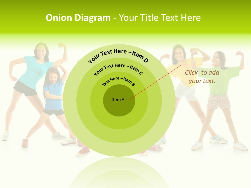 A Group Of Young Girls Standing Next To Each Other PowerPoint Template