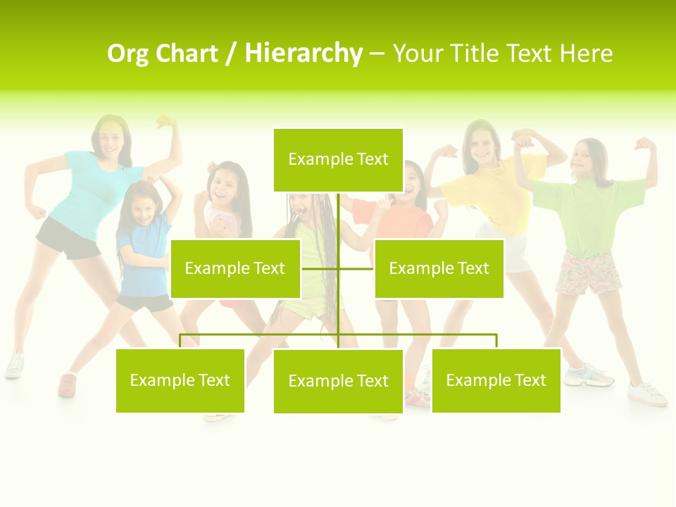 A Group Of Young Girls Standing Next To Each Other PowerPoint Template