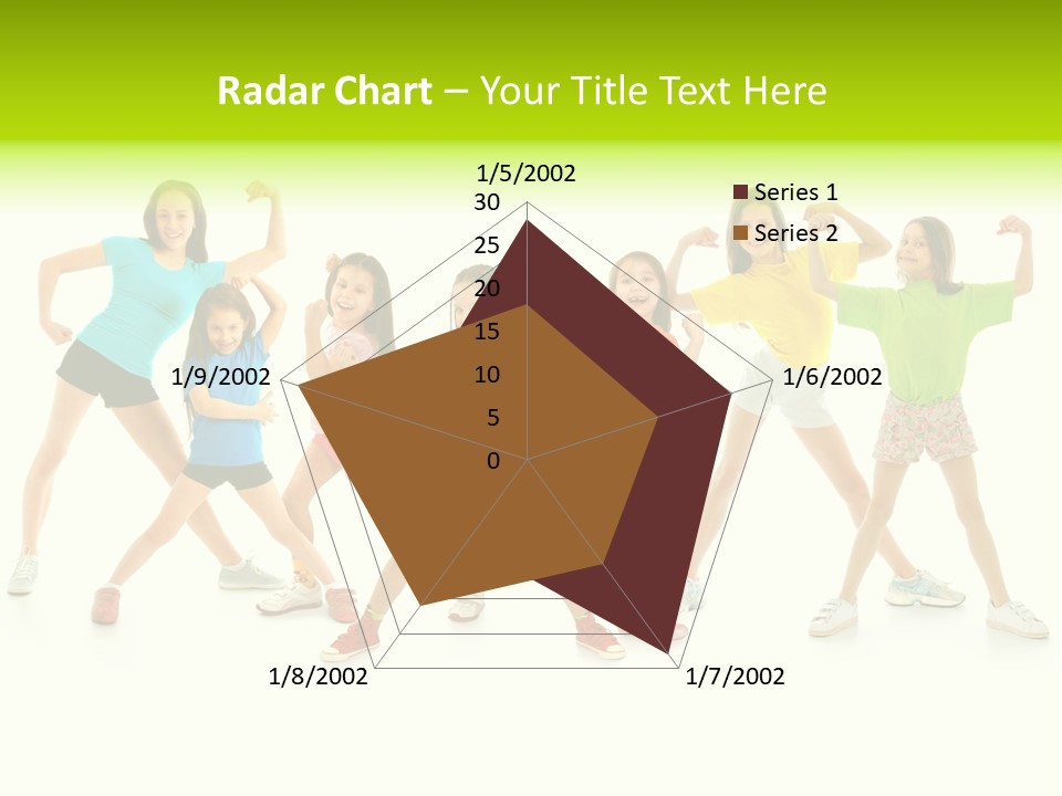 A Group Of Young Girls Standing Next To Each Other PowerPoint Template