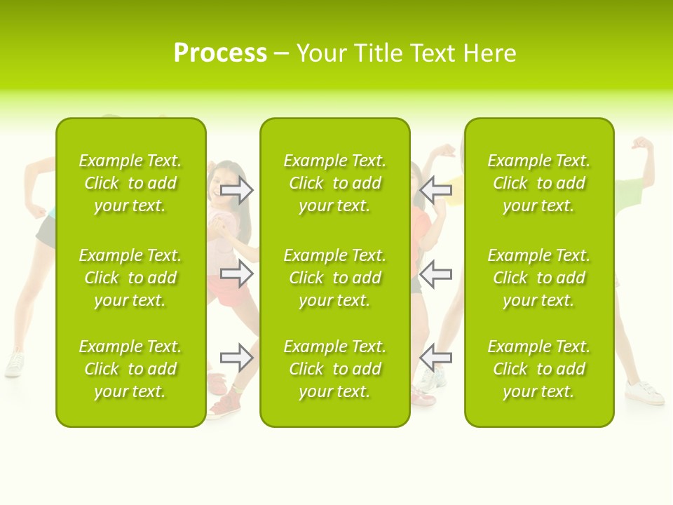 A Group Of Young Girls Standing Next To Each Other PowerPoint Template