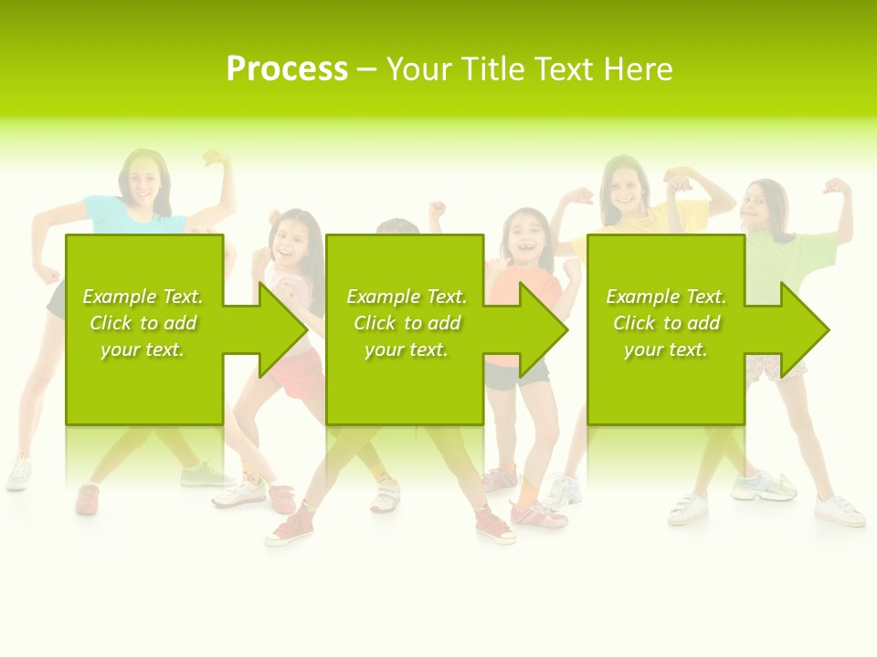A Group Of Young Girls Standing Next To Each Other PowerPoint Template