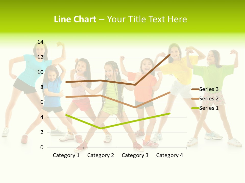A Group Of Young Girls Standing Next To Each Other PowerPoint Template