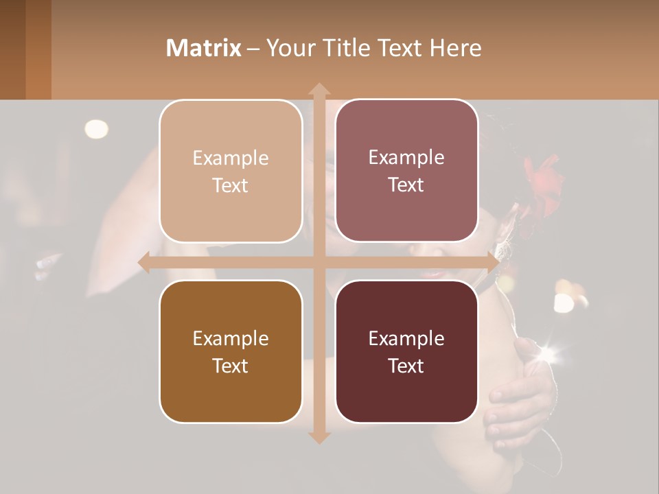 A Man And A Woman Are Dancing Together PowerPoint Template