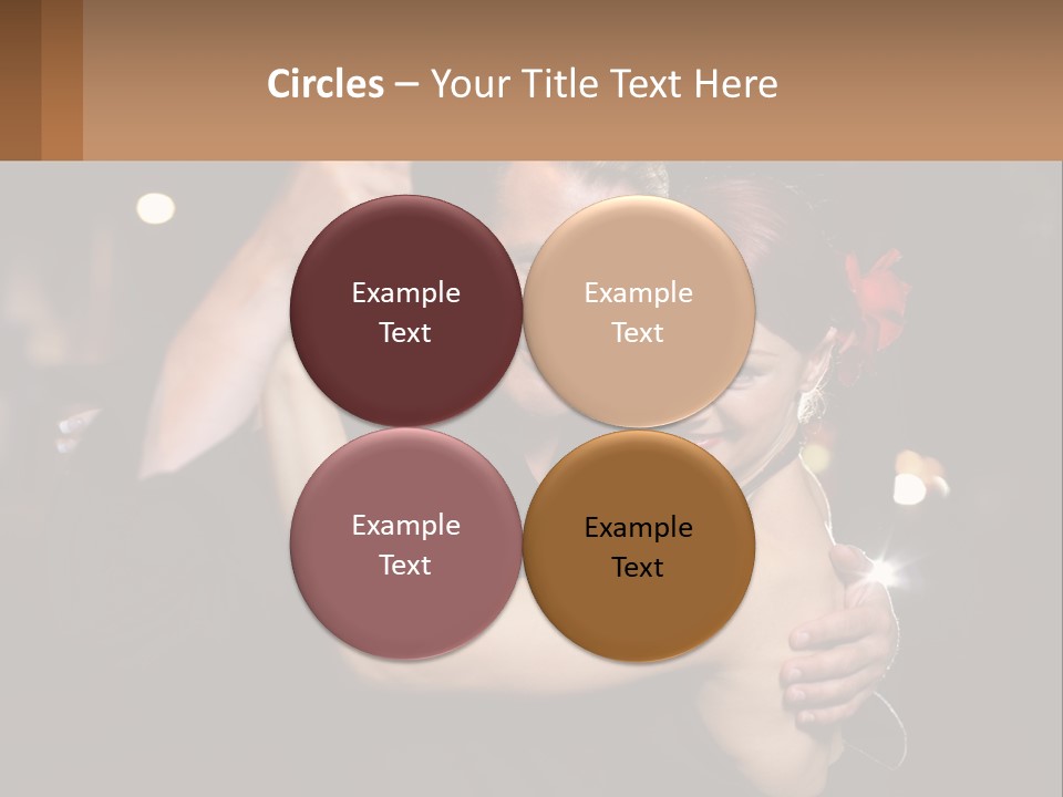 A Man And A Woman Are Dancing Together PowerPoint Template