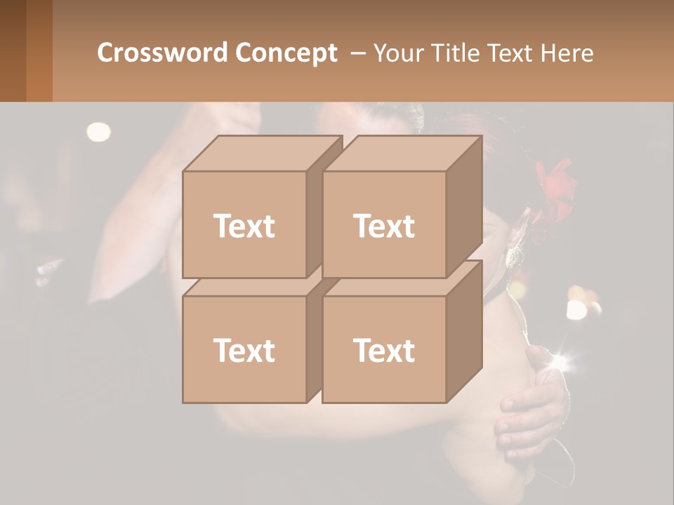 A Man And A Woman Are Dancing Together PowerPoint Template