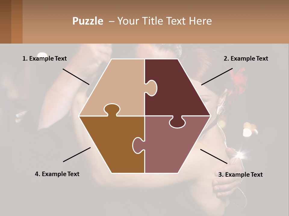 A Man And A Woman Are Dancing Together PowerPoint Template