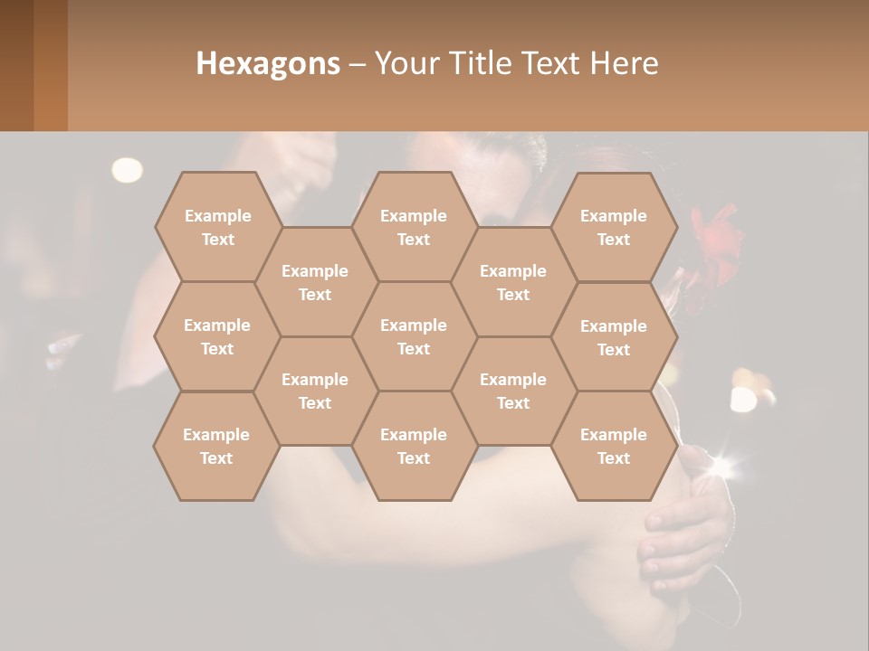 A Man And A Woman Are Dancing Together PowerPoint Template