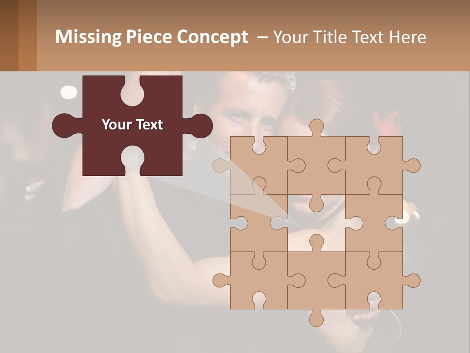 A Man And A Woman Are Dancing Together PowerPoint Template