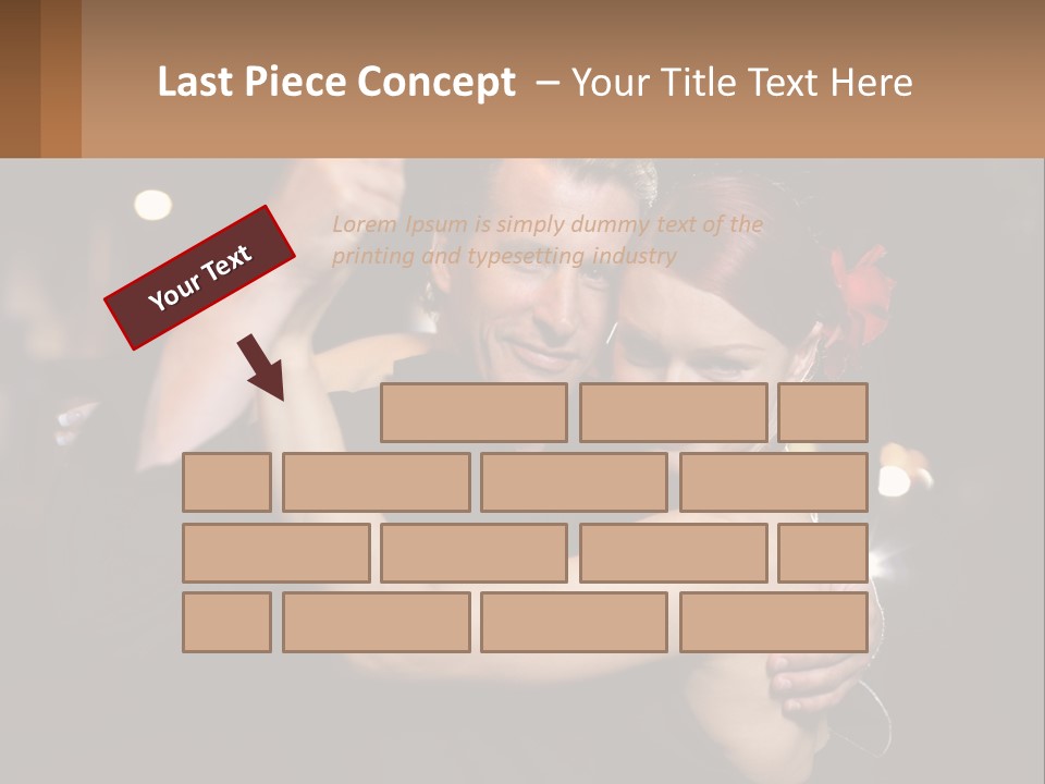 A Man And A Woman Are Dancing Together PowerPoint Template