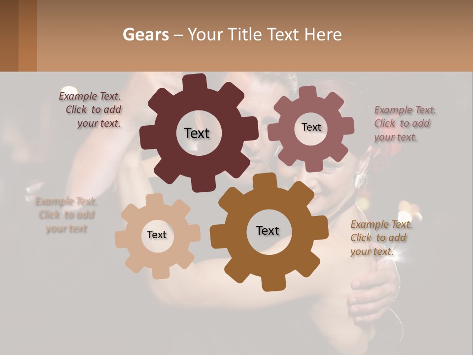 A Man And A Woman Are Dancing Together PowerPoint Template