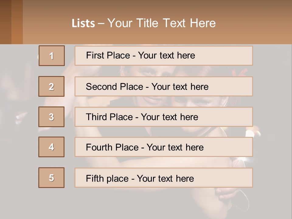 A Man And A Woman Are Dancing Together PowerPoint Template