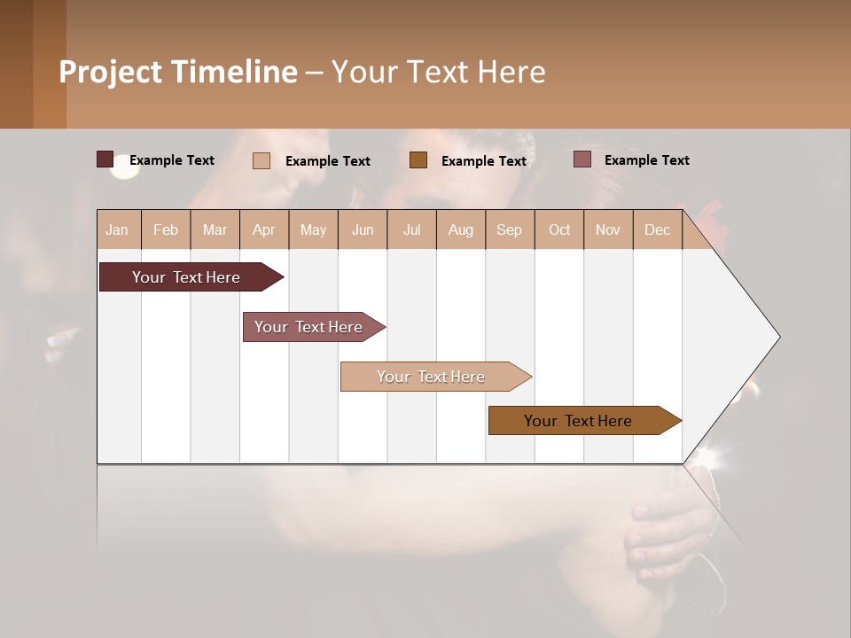 A Man And A Woman Are Dancing Together PowerPoint Template