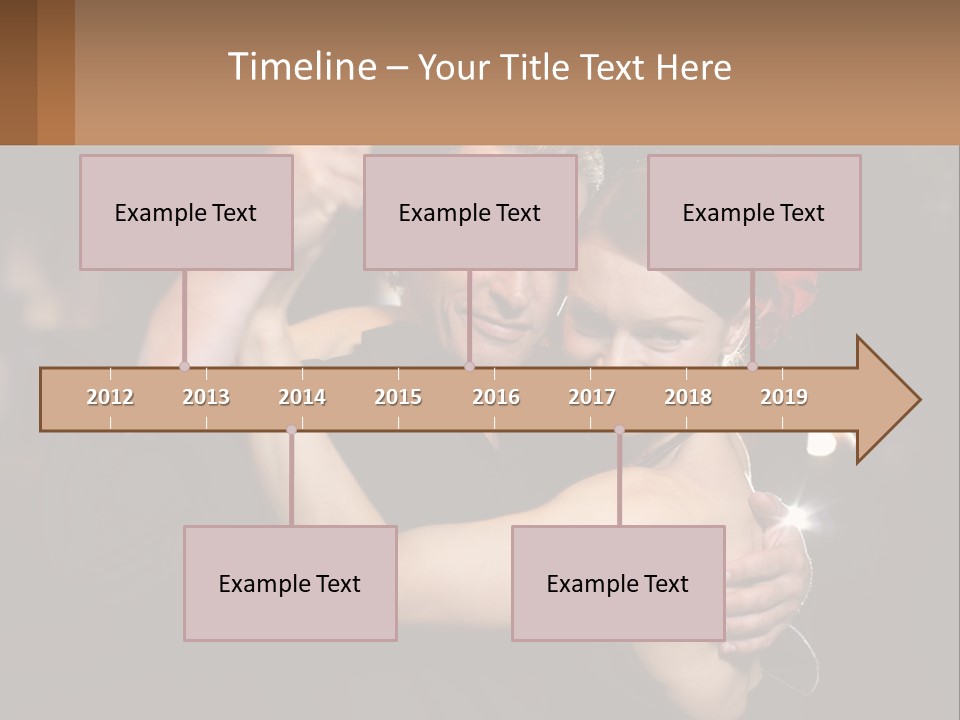 A Man And A Woman Are Dancing Together PowerPoint Template
