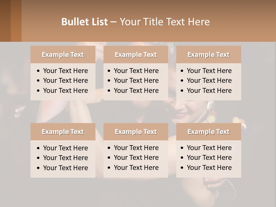 A Man And A Woman Are Dancing Together PowerPoint Template