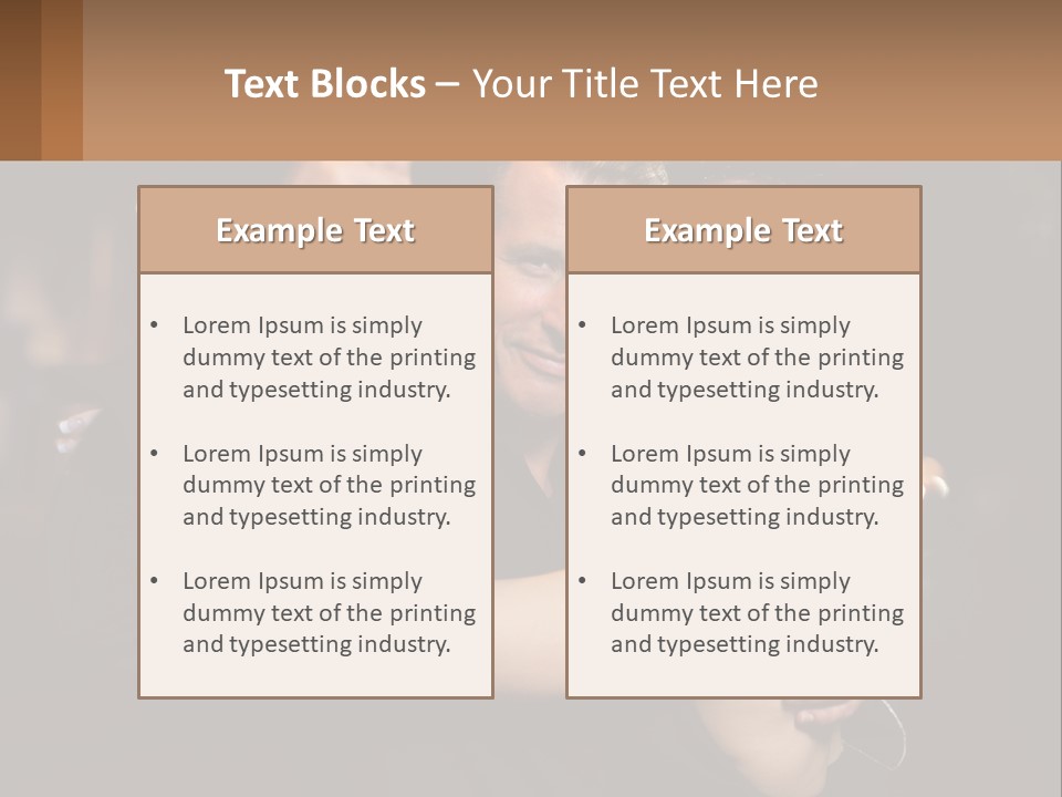 A Man And A Woman Are Dancing Together PowerPoint Template