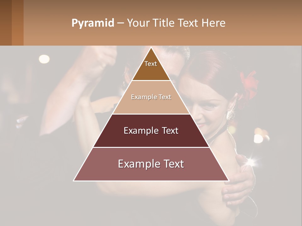 A Man And A Woman Are Dancing Together PowerPoint Template