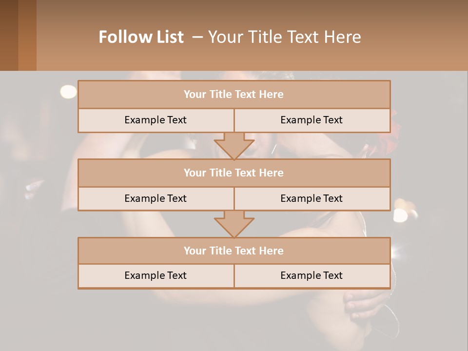 A Man And A Woman Are Dancing Together PowerPoint Template