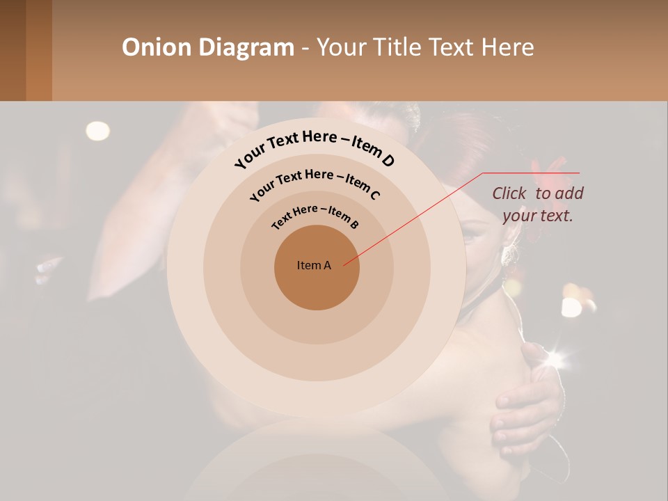 A Man And A Woman Are Dancing Together PowerPoint Template