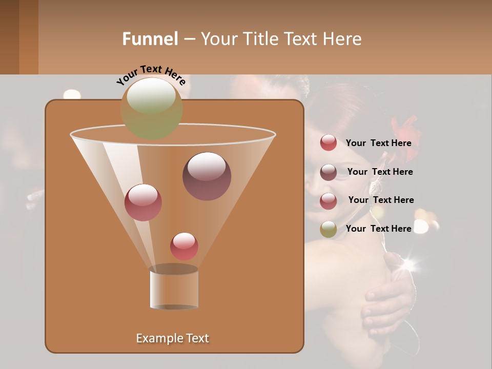 A Man And A Woman Are Dancing Together PowerPoint Template