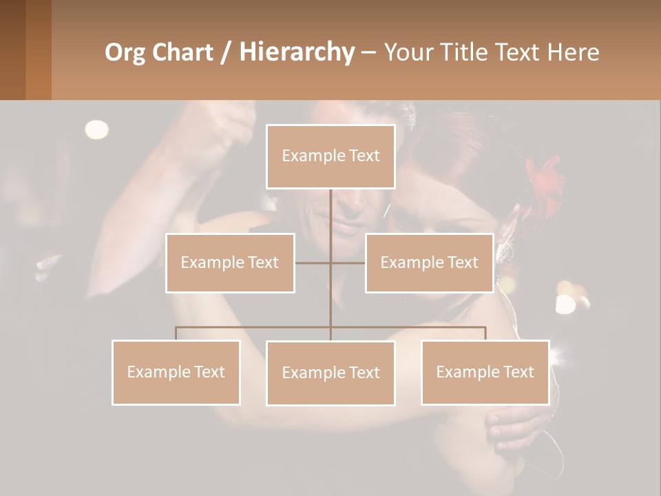 A Man And A Woman Are Dancing Together PowerPoint Template