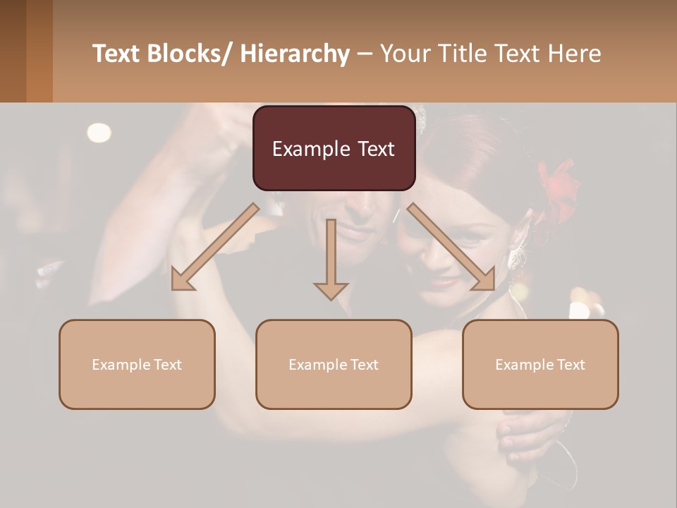 A Man And A Woman Are Dancing Together PowerPoint Template