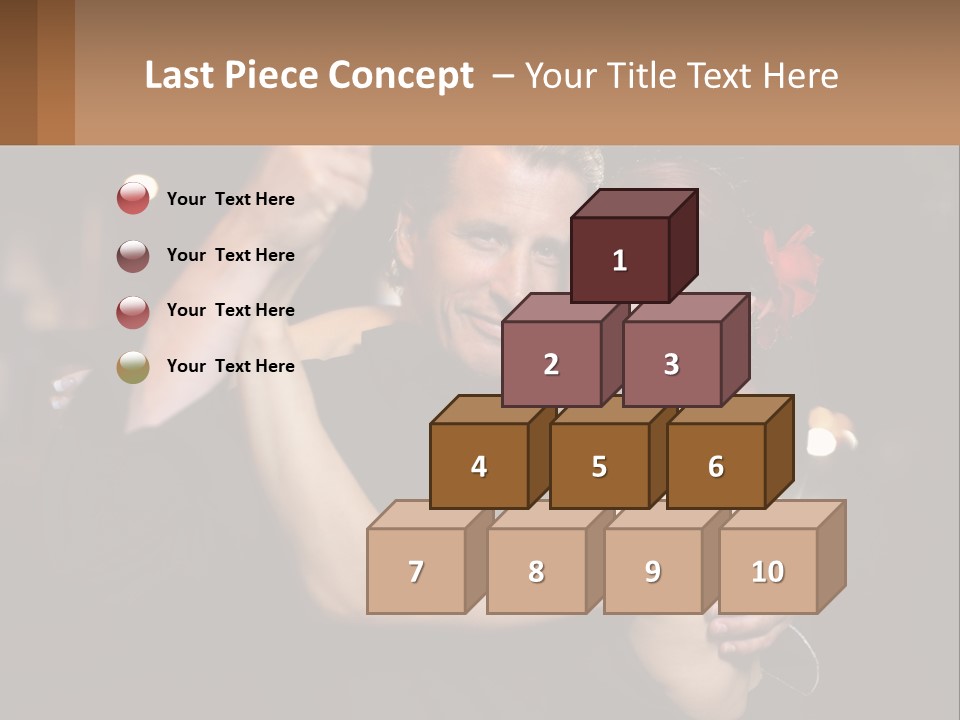 A Man And A Woman Are Dancing Together PowerPoint Template