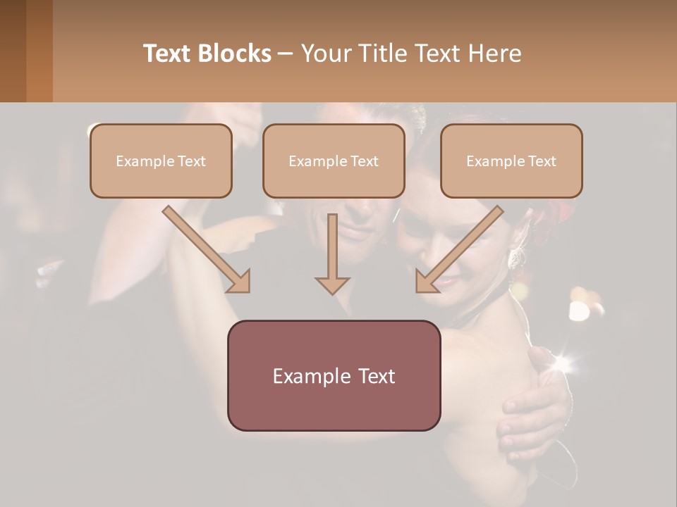 A Man And A Woman Are Dancing Together PowerPoint Template