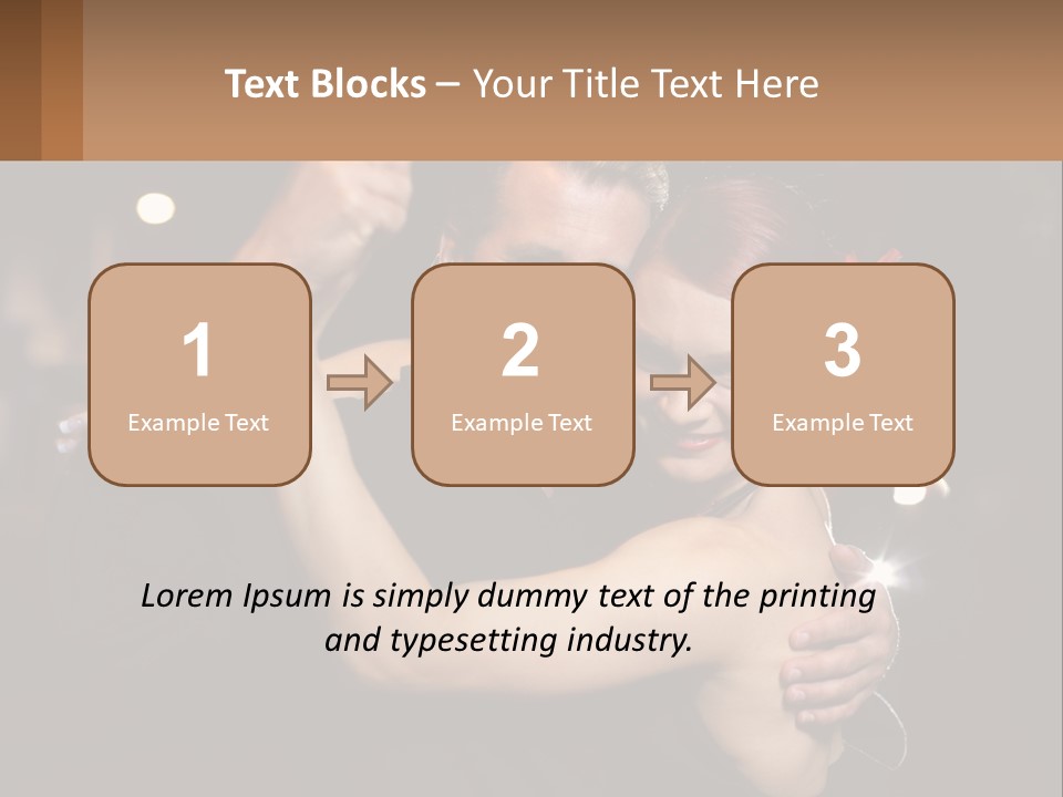 A Man And A Woman Are Dancing Together PowerPoint Template