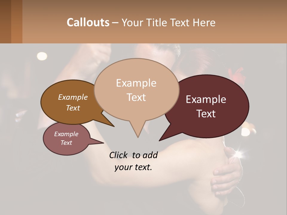 A Man And A Woman Are Dancing Together PowerPoint Template