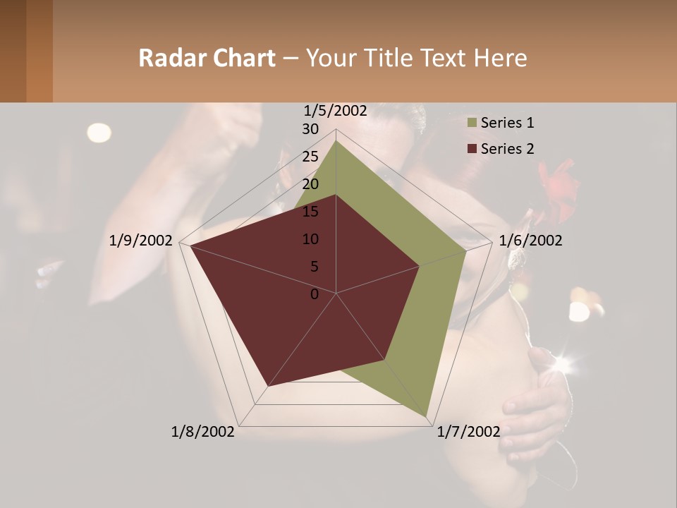 A Man And A Woman Are Dancing Together PowerPoint Template