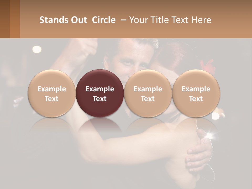 A Man And A Woman Are Dancing Together PowerPoint Template