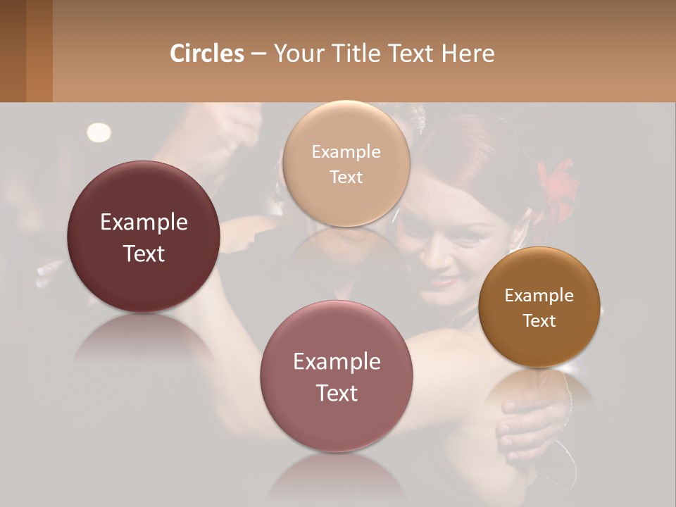 A Man And A Woman Are Dancing Together PowerPoint Template