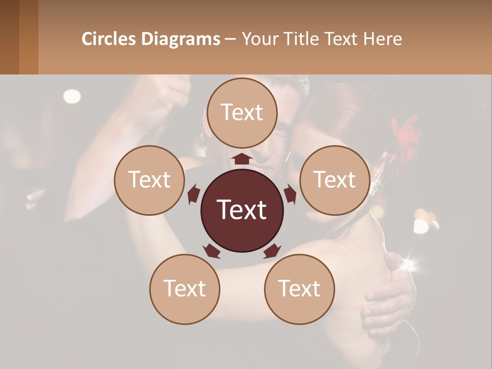 A Man And A Woman Are Dancing Together PowerPoint Template