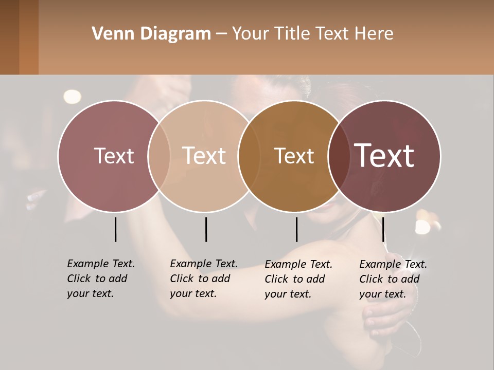 A Man And A Woman Are Dancing Together PowerPoint Template