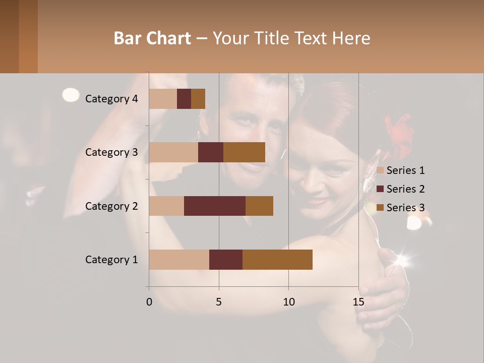 A Man And A Woman Are Dancing Together PowerPoint Template