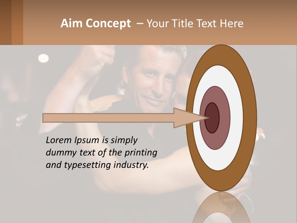 A Man And A Woman Are Dancing Together PowerPoint Template