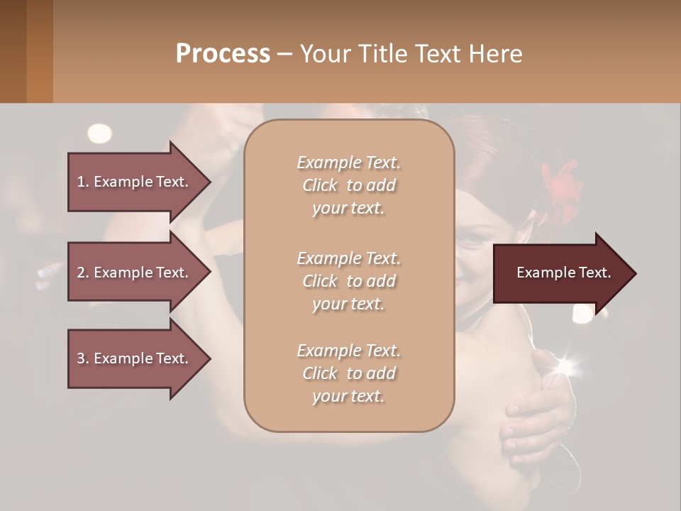 A Man And A Woman Are Dancing Together PowerPoint Template