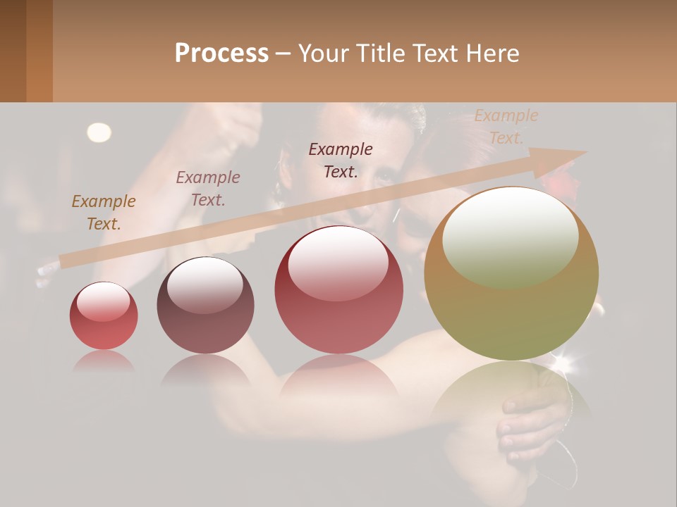 A Man And A Woman Are Dancing Together PowerPoint Template