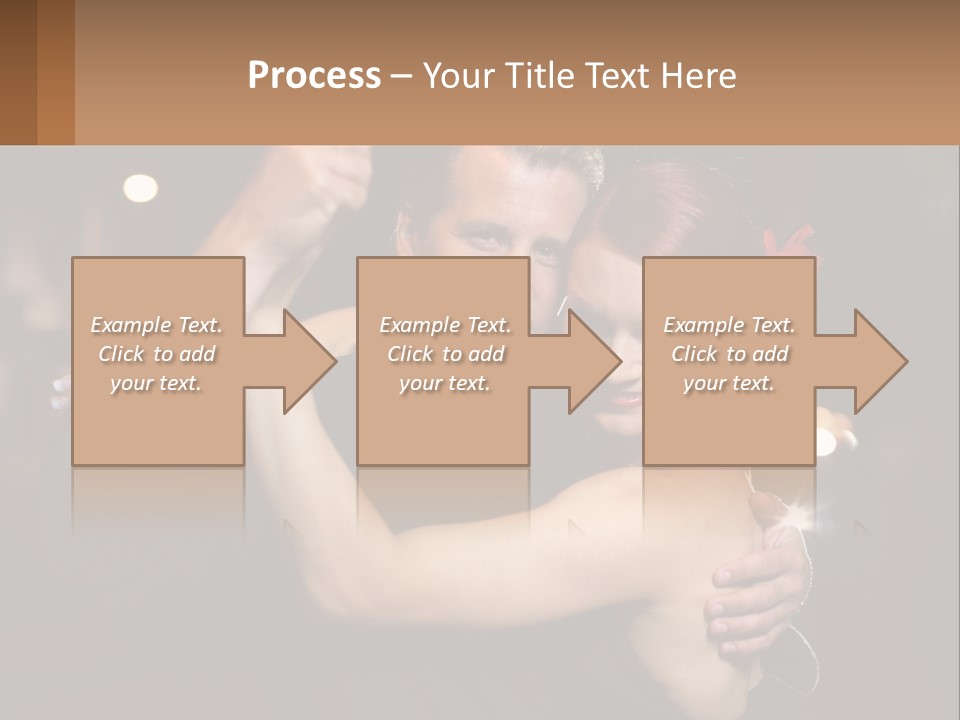 A Man And A Woman Are Dancing Together PowerPoint Template