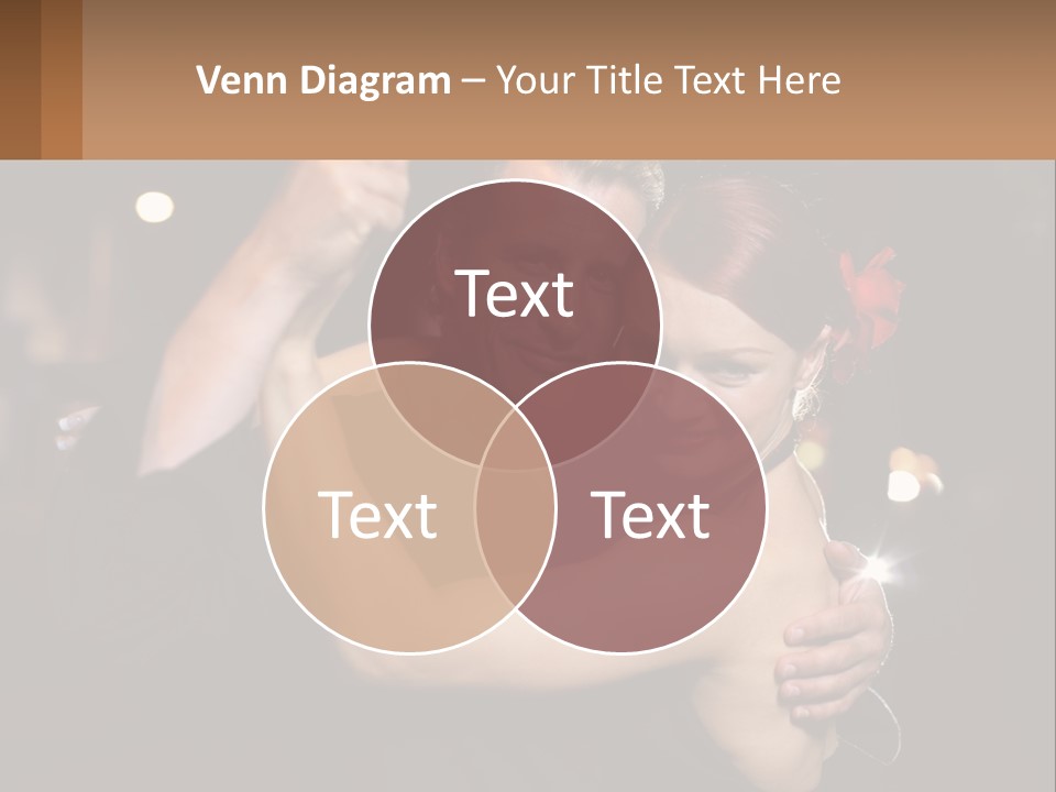 A Man And A Woman Are Dancing Together PowerPoint Template