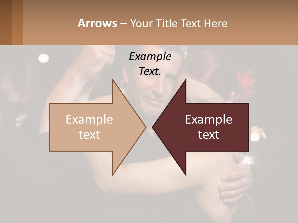 A Man And A Woman Are Dancing Together PowerPoint Template