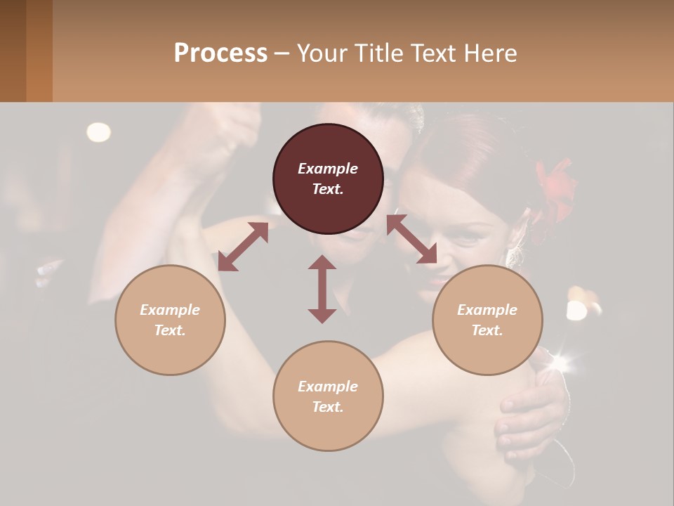 A Man And A Woman Are Dancing Together PowerPoint Template