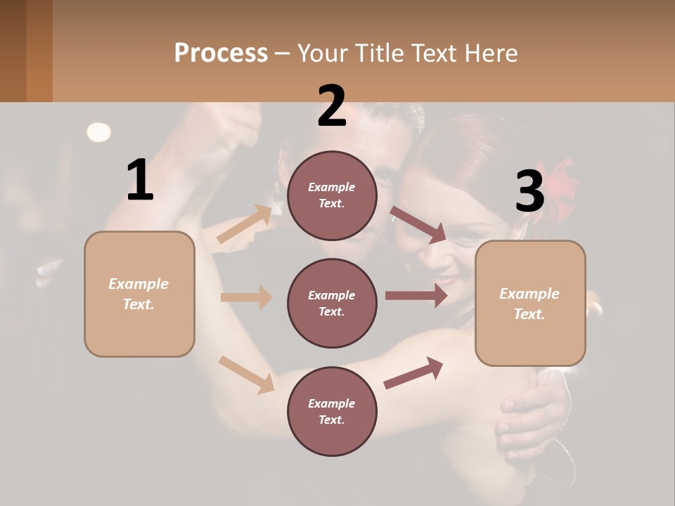 A Man And A Woman Are Dancing Together PowerPoint Template