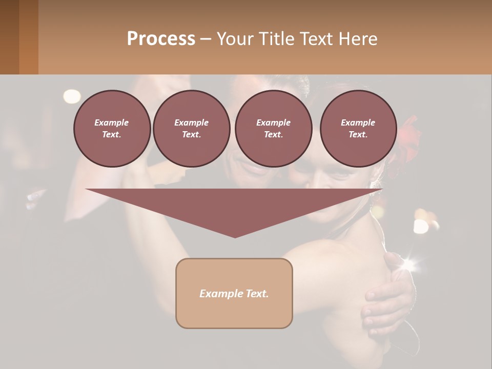 A Man And A Woman Are Dancing Together PowerPoint Template